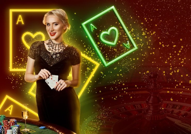 Live Baccarat studio with multiple camera setup